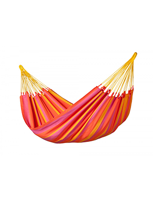 Einzel-Hängematte Sorisa von La Siesta, Wetterbeständigem, Farbe Mandarin, Onlineshop für Reiseartikel weshop.ch