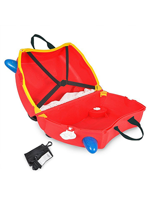 Trunki frank fire truck, kindertrolley, Farbe Rot, 18 Liter, Innentasche, Reiseartikel Webshop weshop.ch
