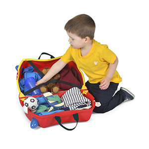 Trunki frank fire truck, kindertrolley, Farbe Rot, 18 Liter, Innensicht, Reiseartikel Webshop weshop.ch