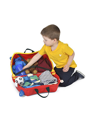 Trunki frank fire truck, kindertrolley, Farbe Rot, 18 Liter, Innensicht, Reiseartikel Webshop weshop.ch