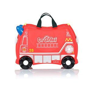 Trunki frank fire truck, kindertrolley, Farbe Rot, 18 Liter, Frontsicht, Reiseartikel Webshop weshop.ch