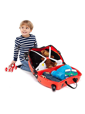 Trunki Harley der Marienkäfer , Kinderkoffer, Farbe rot, 18 Liter, Innensicht, Reiseartikel Webshop weshop.ch