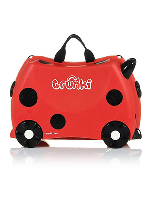 Trunki Harley der Marienkäfer , Kinderkoffer, Farbe rot, 18 Liter, Frontsicht, Reiseartikel Webshop weshop.ch