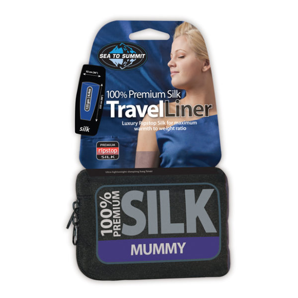 Edlen Seiden Schlafsack blau, Kompack verpac. Jetzt im weshop.ch