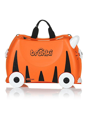 Trunki Tigerorange Tipu, kinderkoffer Handgepäck, Farbe orange, 18 Liter, Frontsicht, Reiseartikel Webshop weshop.ch
