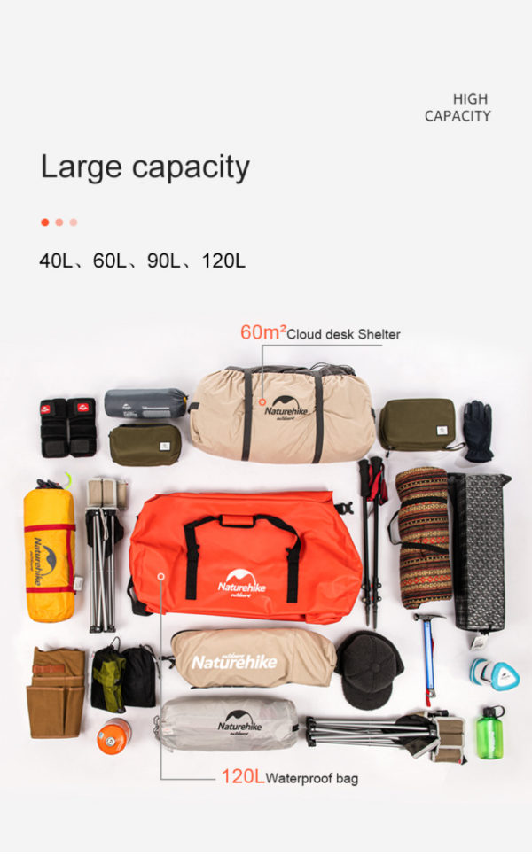 Grosse Wasserdichte Tasche 60 Liter-7712