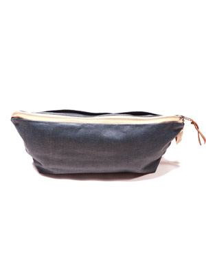 Handgefertigtes Reise-Necessaire - Waxed Canvas -Innenansicht