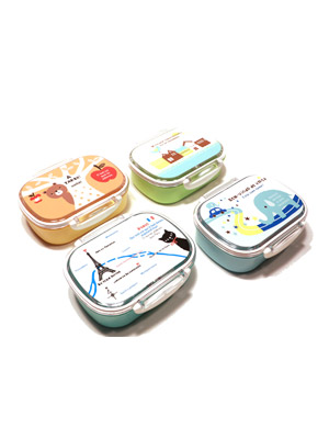 Robuste Znünibox für Kinder mit 2 Klappen, in verschiedene Variante.