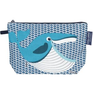 Kinder Etui in Dunkelblau mit Walfisch Tiermotiv  - COQ EN PÂTE