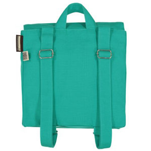 Bunter Kinderrucksack mit Lemuren Motiv von Coq en pate aus nachhaltiger Herstellung, Rückseite. Im Schweizer Kinder Reiseartikel Online Shop weshop.ch erhältlich