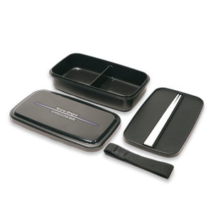 Design Bentoboxen fin schwarz, mit PVC Gefäss-Trenner. Jetzt erhältlich im Schweizer Reisezubehör Online-Shop weshop.ch.