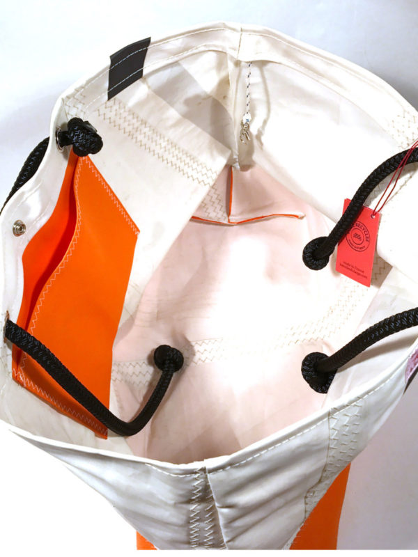 Strandtasche aus Segeltuch, Innensicht, im Schweizer Reisezubehör Online-Shop weshop.ch