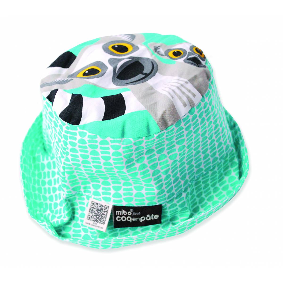 Dunkelblauer Kinder Sonnenhut mit Wal Motiv von Coq en pate aus 100% Bio Baumwolle aus nachhaltiger Herstellung. Im Kinder Reiseartikel Online Shop weshop.ch erhältlich.