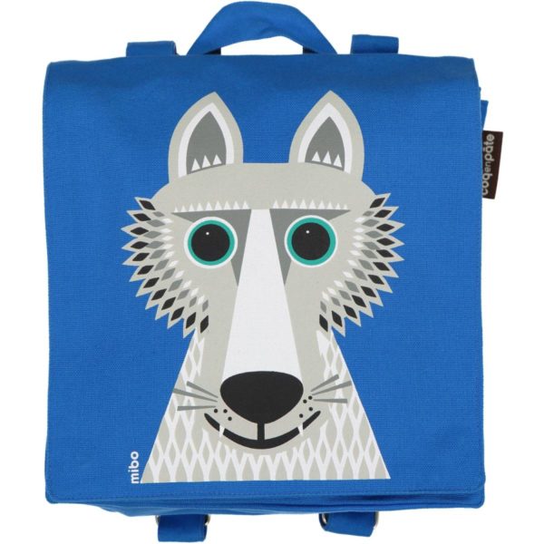 Bunter Kinderrucksack mit Lemuren Motiv von Coq en pate aus 100% Bio Baumwolle aus nachhaltiger Herstellung. Im Schweizer Kinder Reiseartikel Online Shop weshop.ch erhältlich