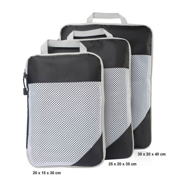 Packwürfel Packingcubes 3 Set - Schwarz-8388