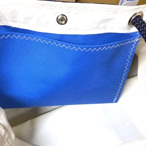 XXL Segeltuch Strandtasche Breitformat in blau - Image 7