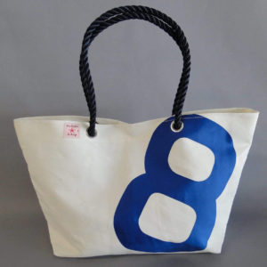 Segeltuch - Medium Einkaufstasche - Blau -0