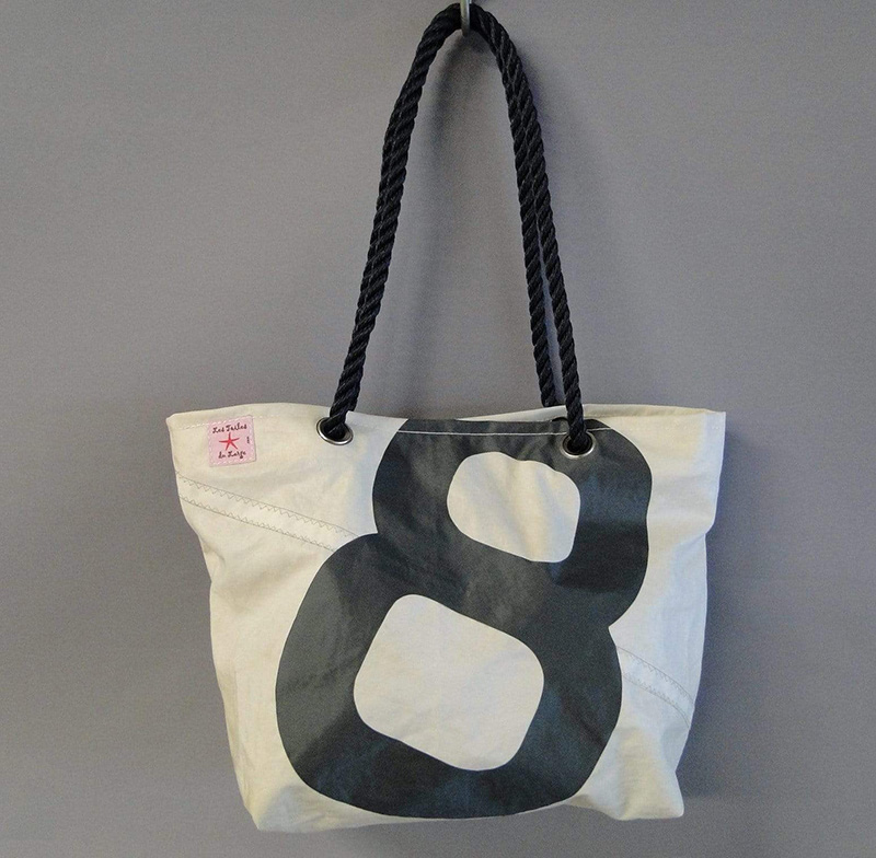 Segeltuch - kleine Einkaufstasche - Schwarz -0