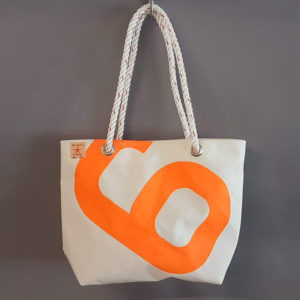 Segeltuch - kleine Einkaufstasche - Orange - Grösse S-0