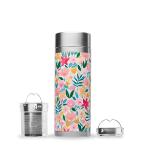 400ml Reise Teeflasche Flora Rosa, Qwetch-9460