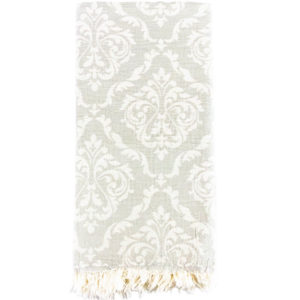 Pestemal Hamamtuch grau Jacquard Muster Badetuch weshop.ch