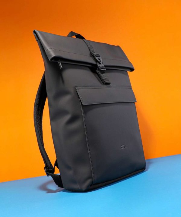 Rolltop-Rucksack Jasper - Schwarz-0