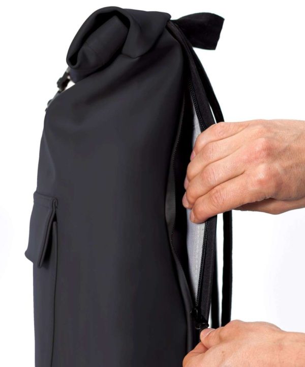 Rolltop-Rucksack Jasper - Schwarz-10423