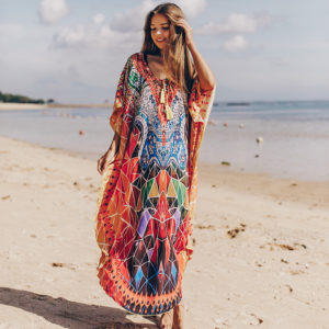 Boho Strand Kimono Flora für Damen-10637