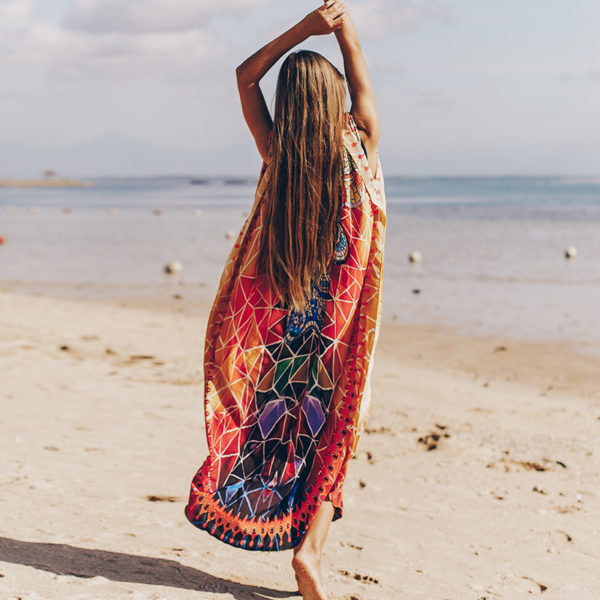 Boho Strand Kimono Flora für Damen-10639