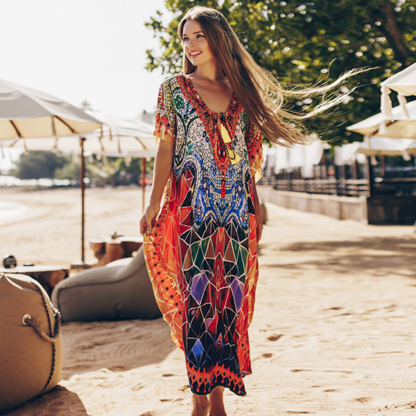 Boho Strand Kimono Flora für Damen-10640