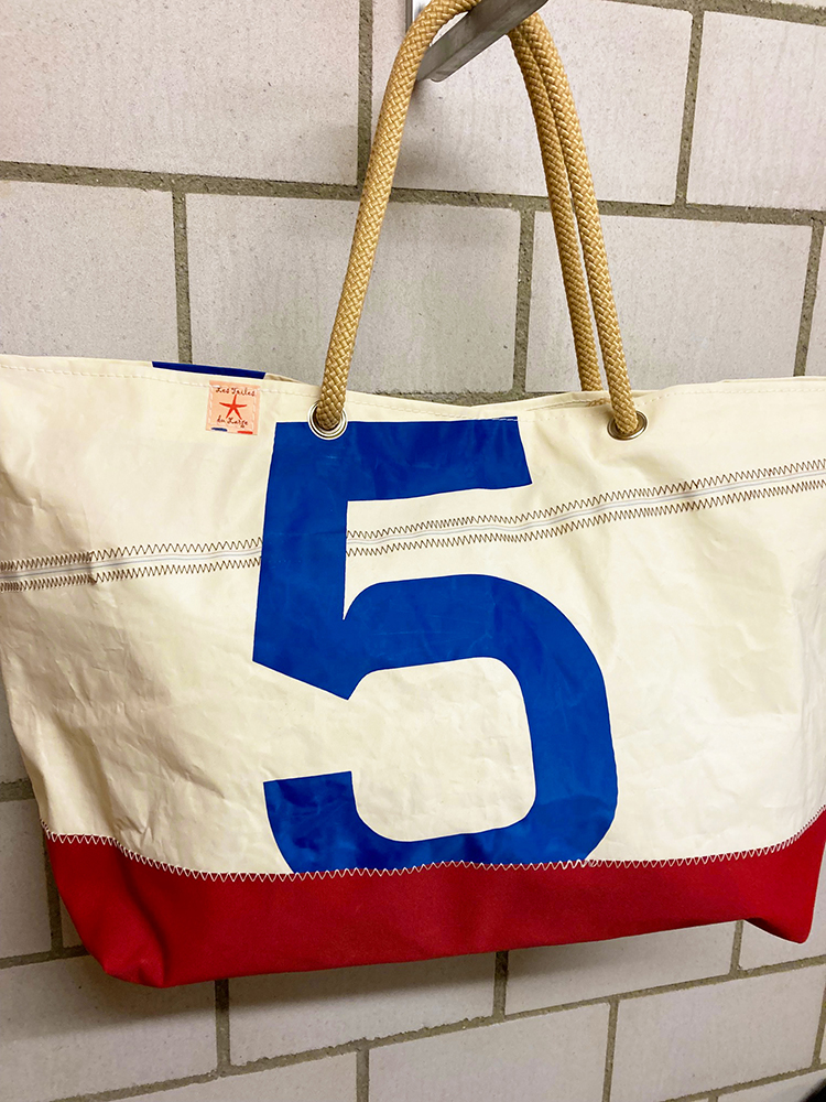 XL Segeltuch Strandtasche - Breitformat - Nr 5-10803