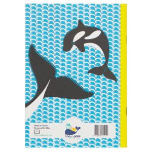Bundles Kinder Malheft und Etui in Blau Orcas Tiermotive - Image 5