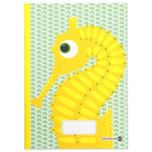 Kinderheft und Etui in Hellgrün mit Seepferdchen Tiermotiv - Image 3