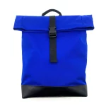 Rolltop Rucksack blau vorne Swissmade weshop