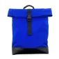 Rolltop Rucksack blau vorne Swissmade weshop