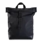 Rolltop Rucksack Schwarz vorne Swissmade weshop