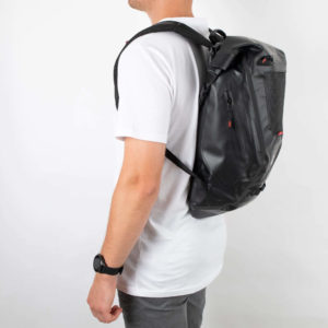 Motorrad Rucksack 25L, Rot und Schwarz - Image 3