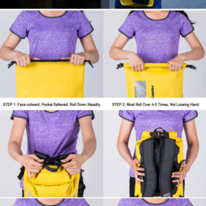 18 Liter Freizeit Rucksack Wasserdicht in Gelb - Image 7