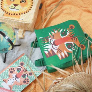 Kinder Etui in grün mit Tiger Tiermotiv  - COQ EN PÂTE - Image 3