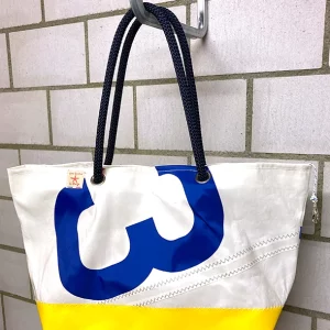 Segeltuch Strandtasche XL in Gelb Breitformat - Image 6