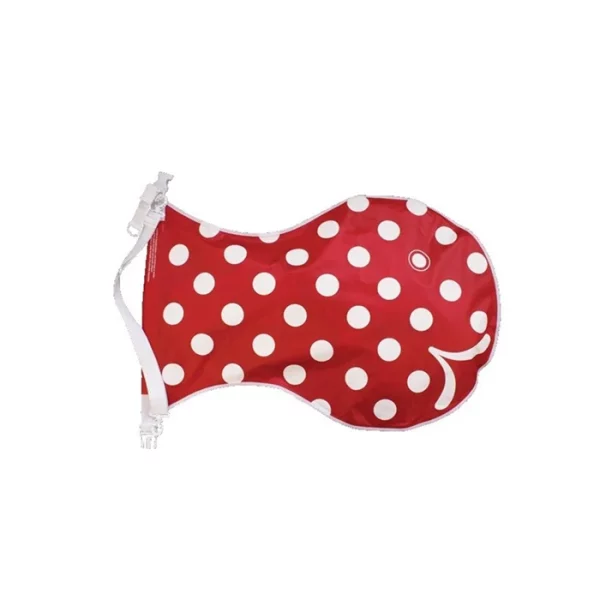 Wickelfisch Badetasche Medium 16 Liter Rot, Weisse Punkte