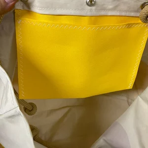 Segeltuch Strandtasche XL in Gelb Breitformat - Image 8