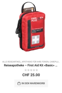 Reiseapotheke kaufen First Aid Kit Basic Careplus