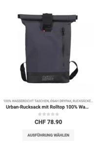 Wasserdichte Rucksäcke und Rolltop 25 Liter