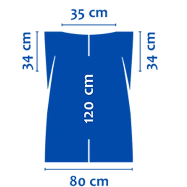 Badeponcho für Erwachsene Rück Mass Wickelfisch Strandkabinne Gross weshop.ch
